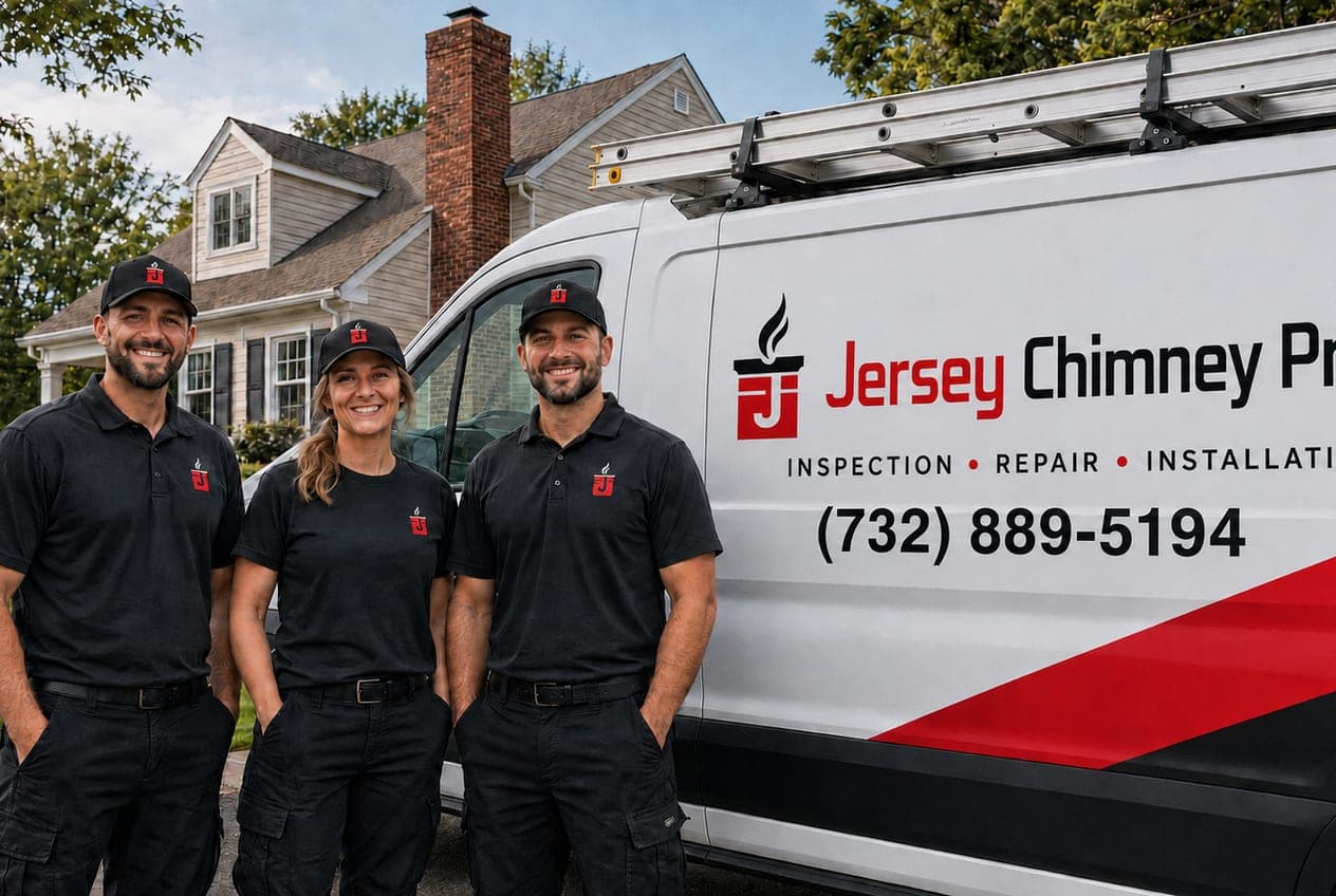 Jersey Chimney Pros branded work van serving Ocean & Monmouth County, NJ