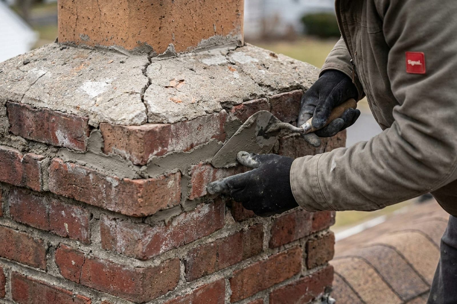 Masonry Repair (Crown / Repointing) in New Jersey — chimney crown repair and repointing
